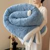 Fashion Jacquard Double Layer Sherpa Fleece Blanket Thick Warm Autumn Winter Blanket for Bed Warmth Plush Throw Blanket for Sofa