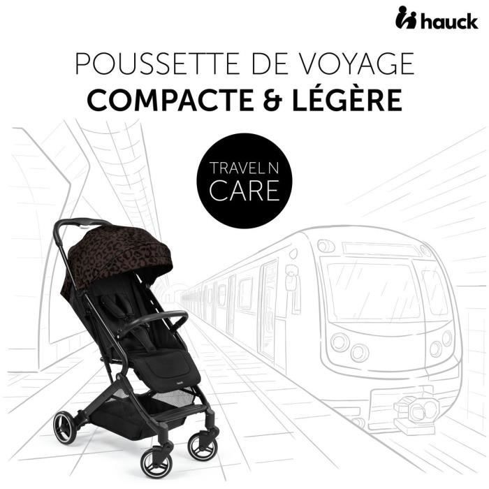 HAUCK - Poussette compacte - TRAVEL N CARE - 4 roues - Pliage à 1 main - Leo