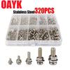 OAYK 320Pcs Stainless Steel SS304 Screws An Head Screws Nuts Bolts Assortment Kit M2 M2.5 M3 M4 M5 Metic Nut And Bolt Assortment