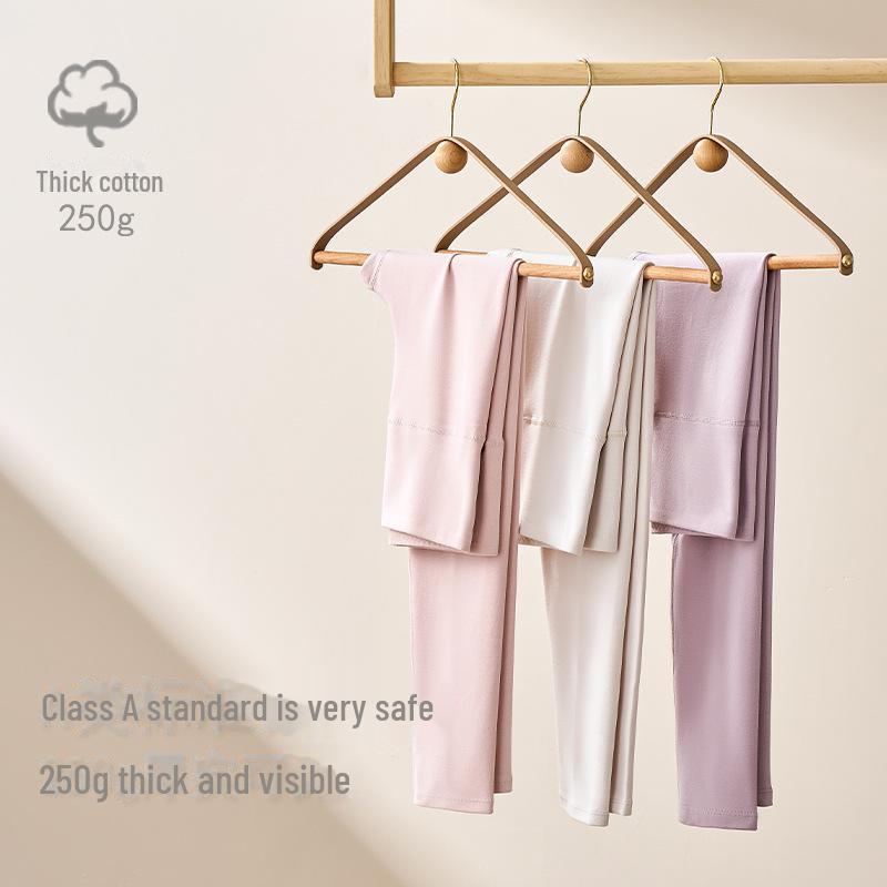 Pantaloni termici de bumbac cu talie înaltă pentru femei - Catifea confortabilă, Îngroșați, Croială elastică