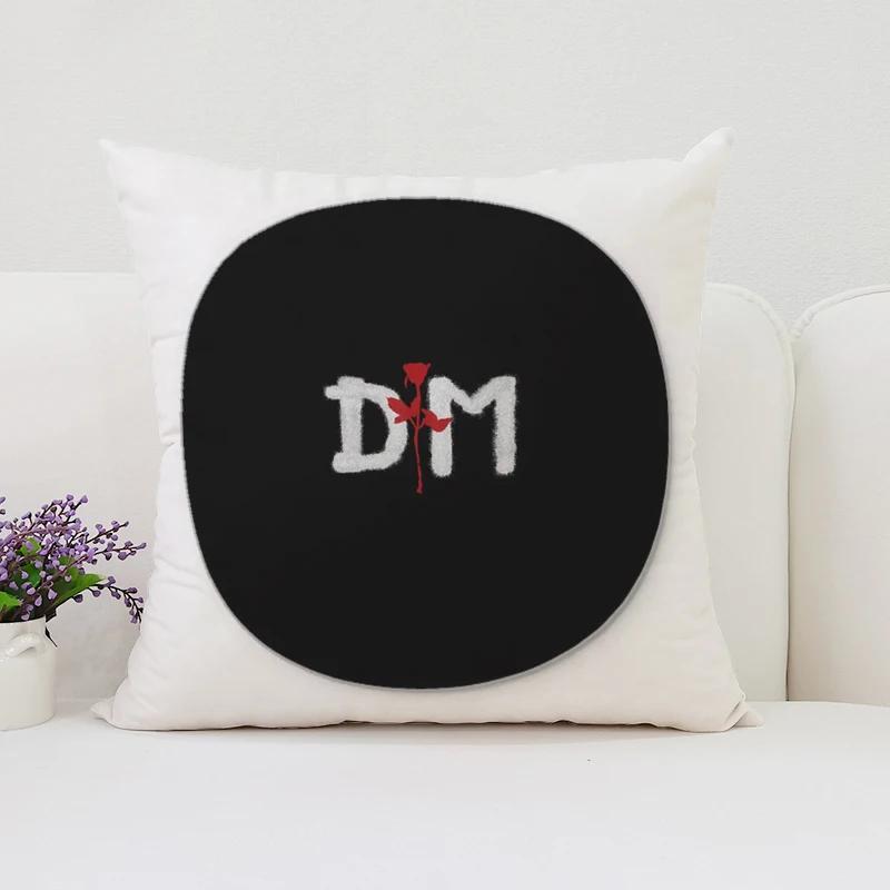 Wendbarer bedruckter Kissenbezug D-Depeche M-Mode Fan-Geschenk Zuhause Sofa Dekokissenbezug Stuhl Lendenkissen 40x40