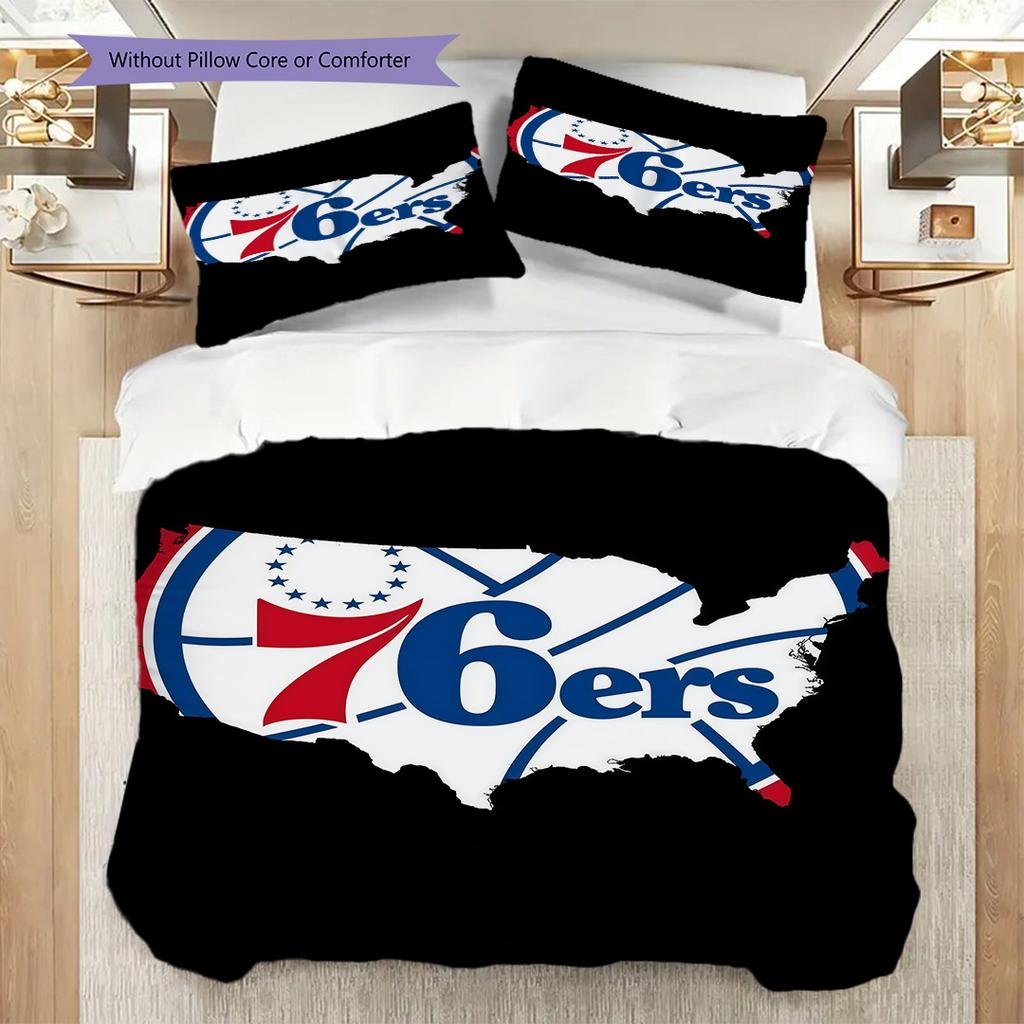 Philadelphia Ers National Emblem Bedding(1 * Duvet Cover + 2 * Pillowcase, Without core)Bedding Set Duvet Cover and Pillowcase
