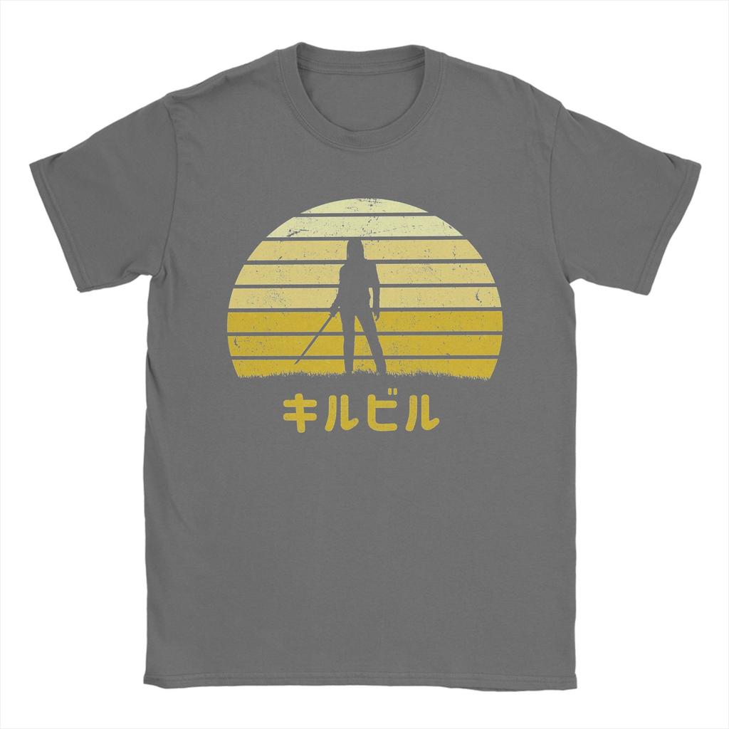 Funny Vaporwave Kill Bill T-Shirts Men Crew Neck Pure Cotton T Shirts  Short Sleeve Tees Original Clothes