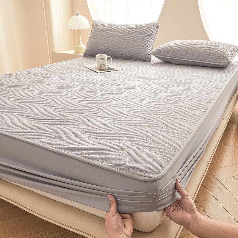 A-Grade Quilted Waterproof Mattress Protector - Soybean Fiber, Fitted for Mother and Baby.