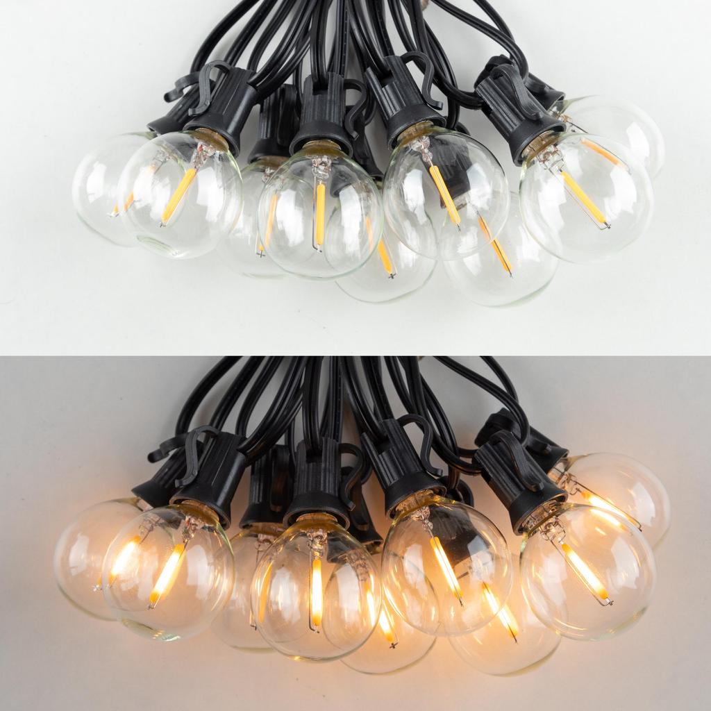 Waterproof G40 String Lights: Energy-Saving LED Outdoor Garden & Christmas Décor for Camping