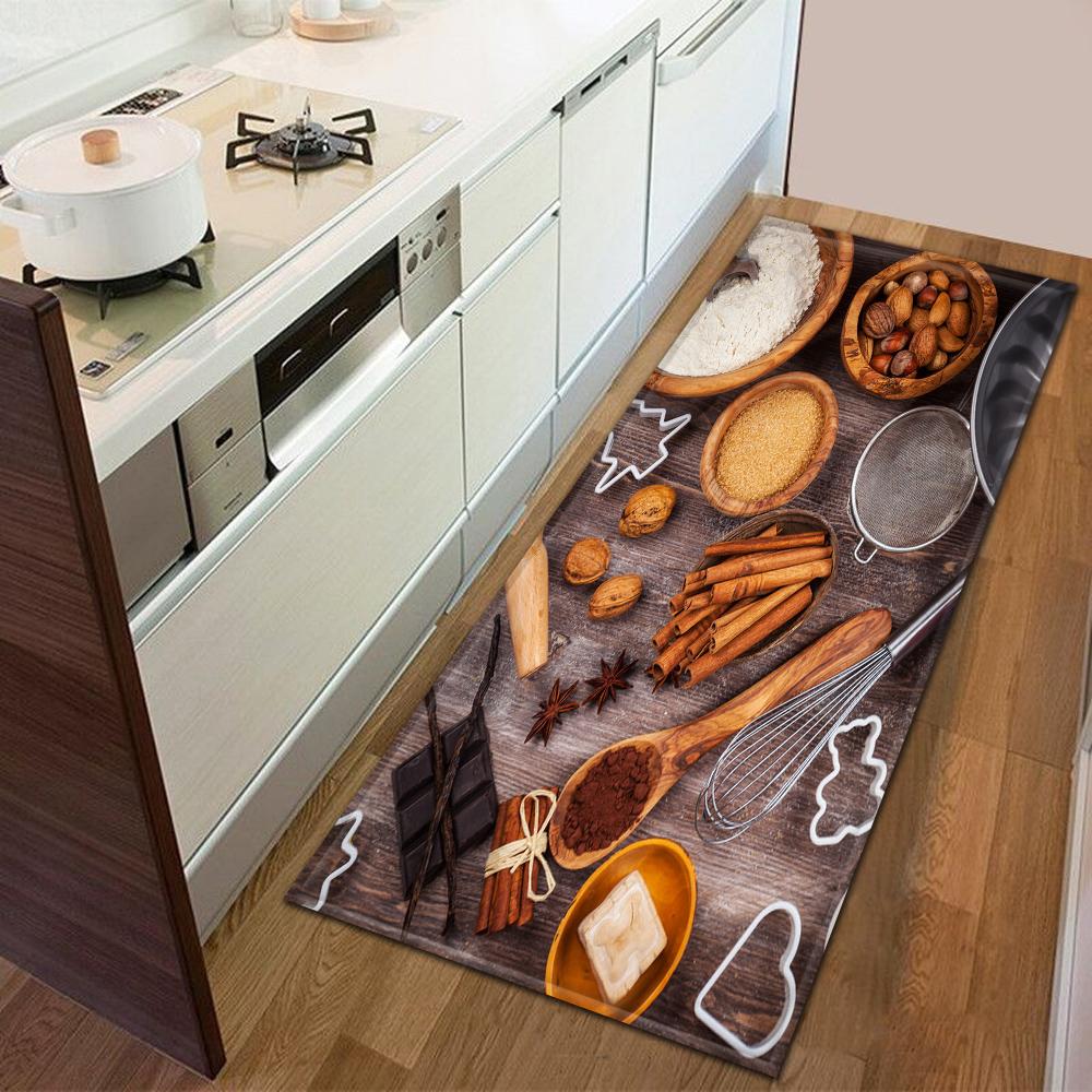 Modern Kitchen Doormat Decoration Bedroom Carpet Living Room Mat Anti-Slip Floor Home Balcony Hallway Long Rug