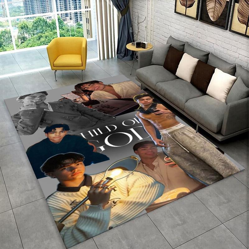 Fashion Malachi Barton Star Non-Slip Area Rug for Living Room,Bedroom,Playroom,Soft Carpet Floor Mat Home Decor Rug Kids Room
