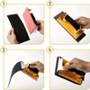 1 Piece Of Sandpaper Holder Wall Polishing Tools Plastic Sandpaper Iron Plate Sandpaper Holder Sponge Handle Sand Holder