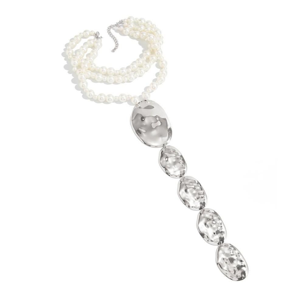 Exaggerated Boho Molten Metal Pendant Fashion Charm Style Necklace Daily