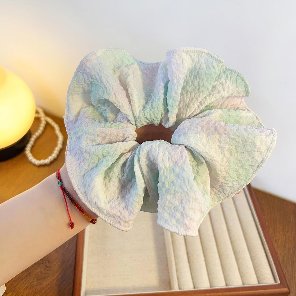 1/3PCS Wrinkled Fabric, Large Intestine Hair Loop, Candy Color, Large Meatball Hair Accessory, Tied Hair Headband, Female