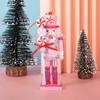 Pink Dessert-Style Nutcracker Ornament Set