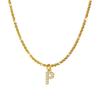 European and American Wind Titanium Steel Sparkling Necklace Women Inlaid with Zirconium 26 English Letters Pendant Collarbone Chain Girls High Sense