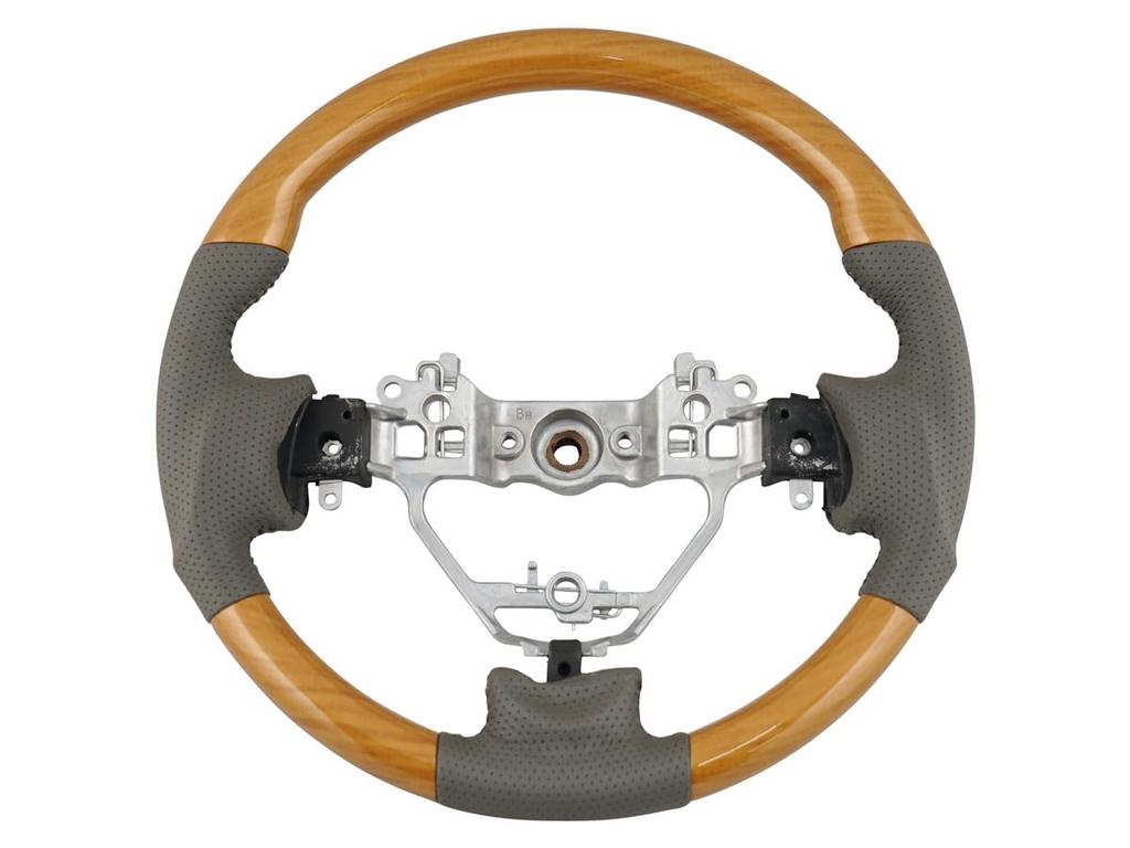 Gun Grip Steering Wheel Brown for Toyota Every Wagon DA17W TRISTAR'S (Eucalyptus Woodgrain)