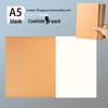 Thick Kraft Paper Notebook - A4 & B5, Simple College Style, Thread-Bound, 16k Size for Homework Records
