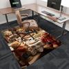 1pc Teddy Bear Office Chair Mat: Anime Cartoon Design, Festive Gift, Non-Slip Carpet for Home Decor, Seasonal Universal Use.C080