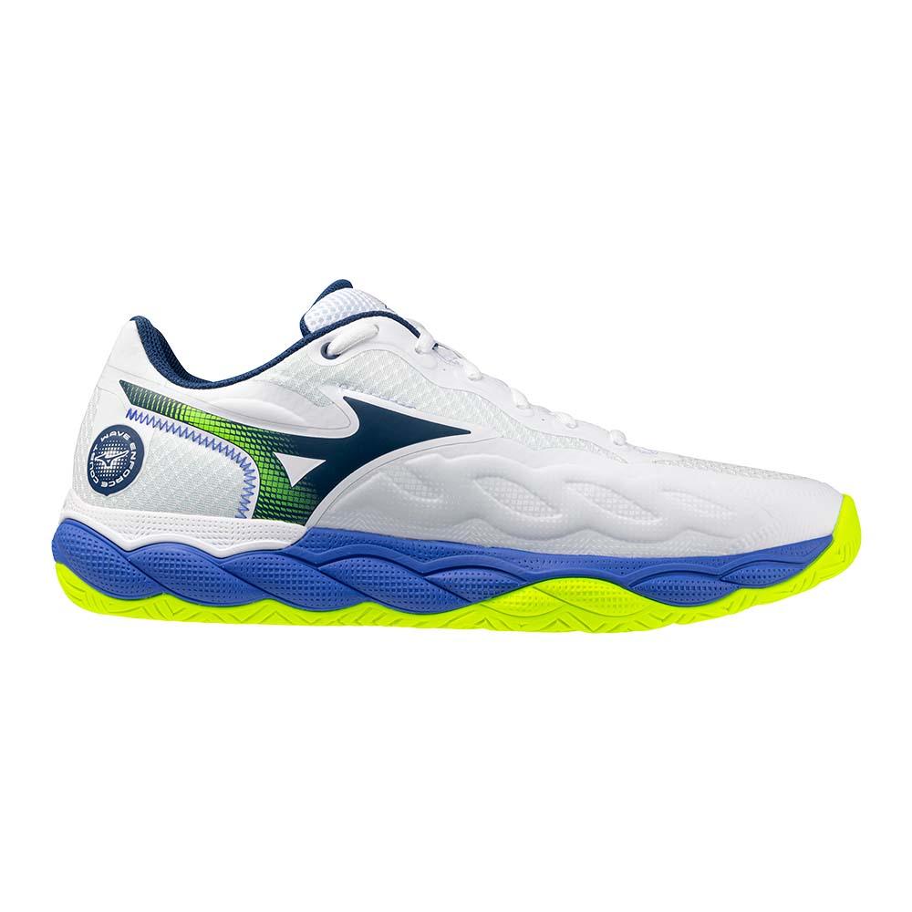 Mizuno WAVE ENFORCE COURT Tennis Shoes Unisex Low Top White/Blue 61GA243220