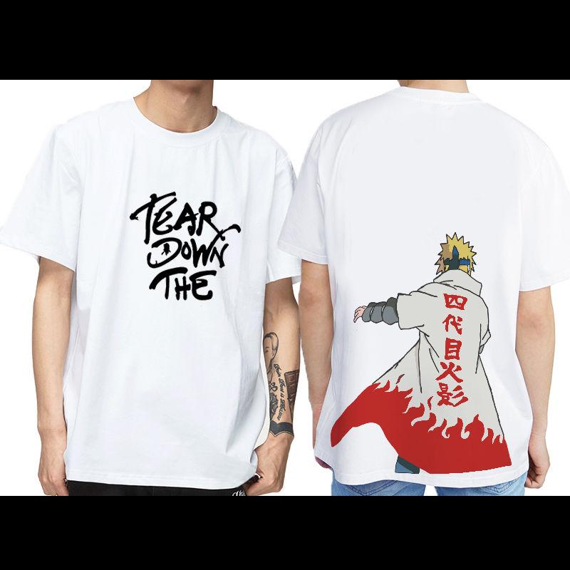 ONE PIECE Short-sleeved T-shirt Men's and Women's Summer New Naruto Dragon Ball Loose Large-size Animation Clothes