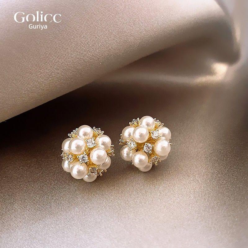Niche Style Pearl Female Fancy Earrings Best Selling Flowers