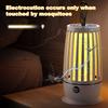 Fly Swatter Lamp with Night Light Electric USB Rechargeable Fly Swatter, For Backyard, Terrace and Camping