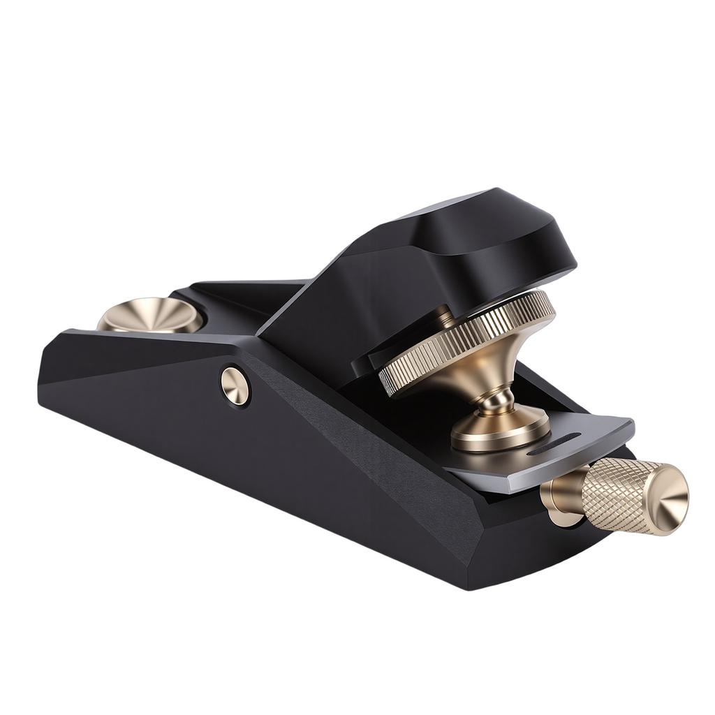 Wood Planer Woodworking Low Angle Small Hand Block Plane for Planing Trimming Accurate Fine Tuning Black