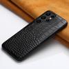 Crocodile Pattern Cowhide Leather Case for Samsung Galaxy S26 Ultra S25 S24 Plus S23 FE S22 S21 Note 20 Mobile Phone Hard Cover