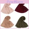 Modaer Solid Color Satin Cotton Scarf With Glitter Embellishments For Winter Fashion And Sun Protection