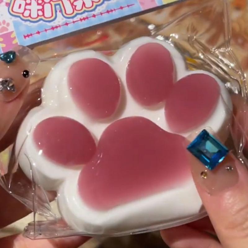 Cute Cat Paw Squeeze Toys Tpr Slow Rebound Decompression Toy Children'S Happy Sensory Toys