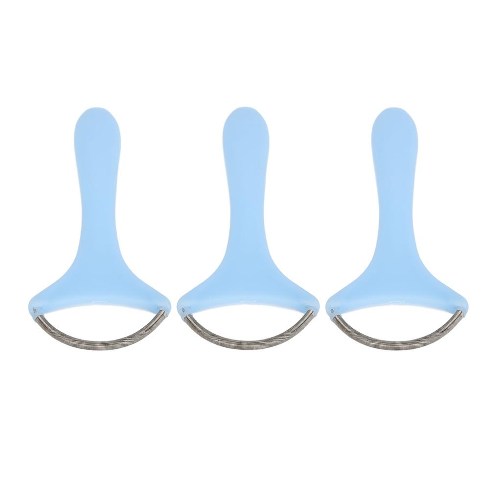 3pcs Spring Facial Hair Remover for Women Long Handle Stainless Steel Gentle Spring Facial Threading Epilator Coil