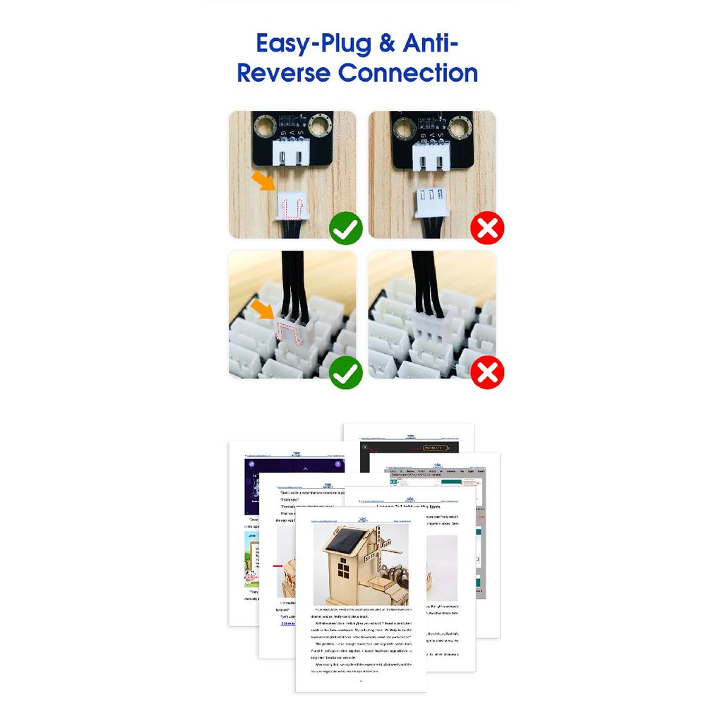 ACEBOTT ESP32 IOT Projects Wooden House STEM Smart Farm Starter Kit For Arduino