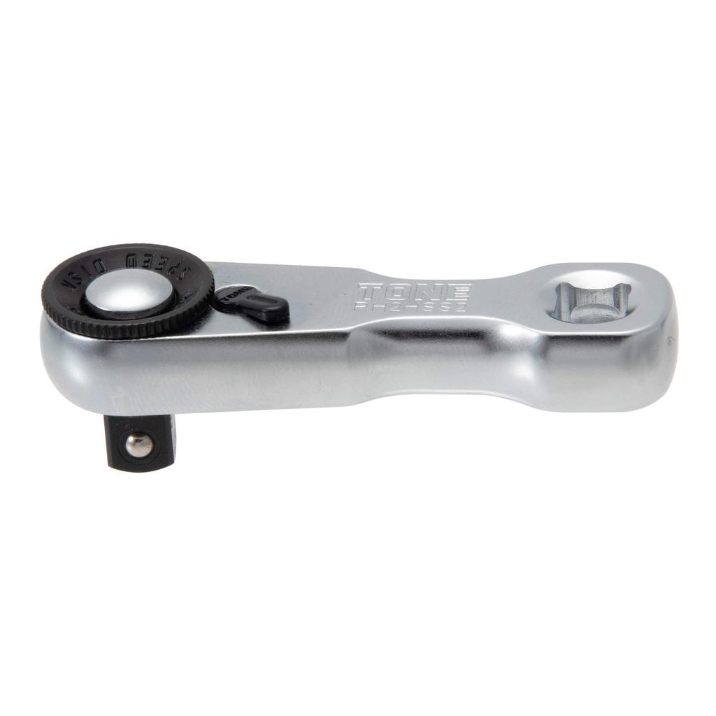 TONE Stubby Ratchet Handle Drive (Hold Type) RH2HSS2, 6.35mm (1/4")