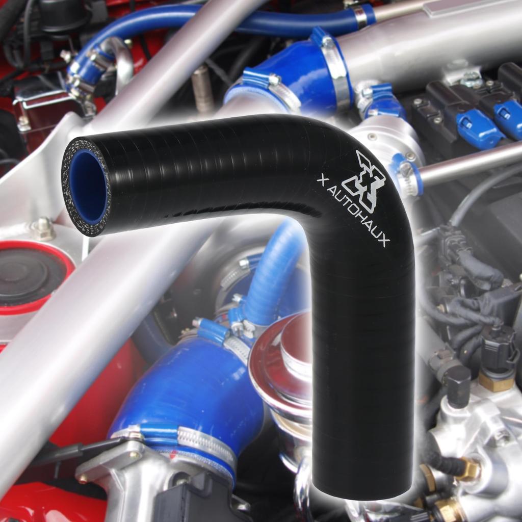 X AUTOHAUX Silicone Pipe Radiator Hose Elbow 90 Degree Length