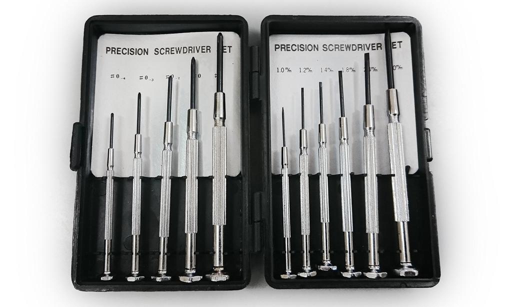 ESCO Precision Driver Set EA552GC 11-Piece (Plus-Shaped)
