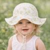 Wide Brim Children Fisherman Hat Cotton Kids Sun Cap Toddler Floral Print Baby Bucket Hat  Outdoor