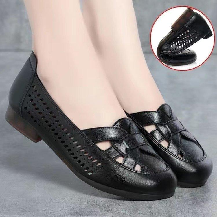 Shoes single shoes soft sole comfortable women breathable hole shoes summer non-slip sandals women 35 4980₽