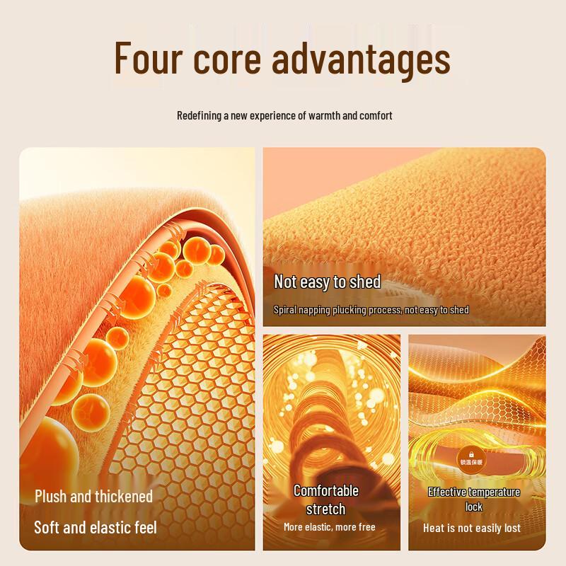 Septwolves Men's Plush Lined Business Casual Trousers