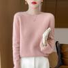 Maglione da donna girocollo lana da donna autunno e inverno pullover in cashmere top morbido e caldo