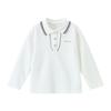 ASK JUNIOR Girls' Polo Collar Long-Sleeve T-Shirt