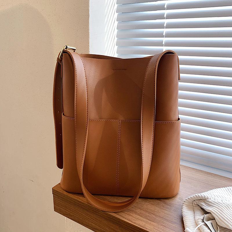 Designer PU Leather Bucket Bag Women Handbag Ladies Shoulder Bag Female Tote Bags