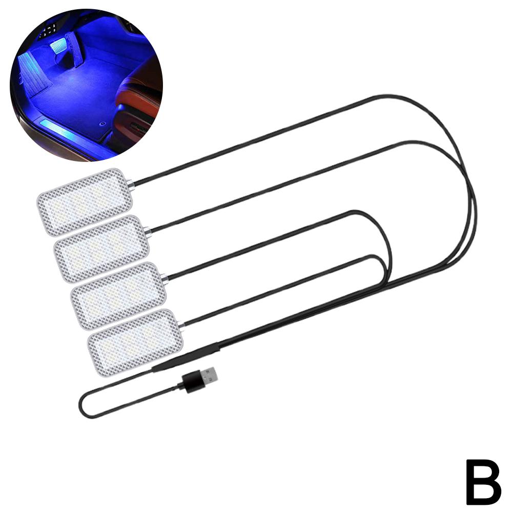 

Led Atmosphere Foot Light Kit Car Interior Ambient Decorative Lamp USB Auto Interior Wireless Remote Music APP Control RGB Tools