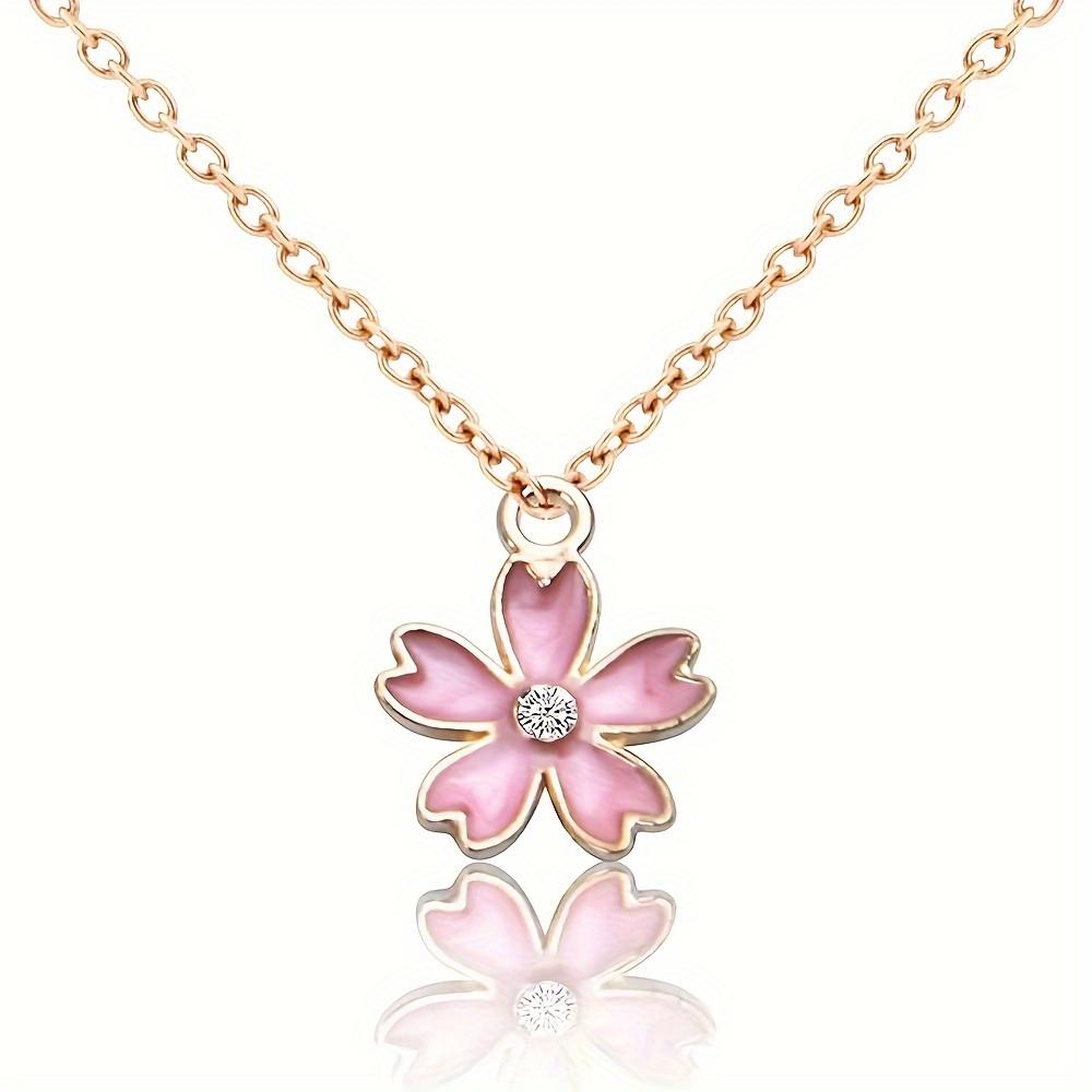 10/20/30 Pieces of Alloy Cherry Blossom Pendant, Cute Small Flower Jewelry Making Kit, Bracelet Necklace, Earring, Keychain, DIY Handicraft Making