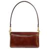 Coach Tabby 20 Logo de la Marque Poignée Amovible Sac à Main en Cuir Lisse Sac Bandoulière Petit Sac à Main Femme Marron Foncé CW632-B4XB6