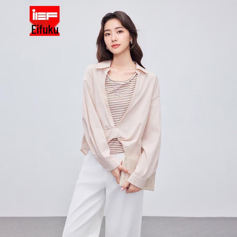 IEF Women s 2026 Spring/Summer Loose Two-Piece Top Set S