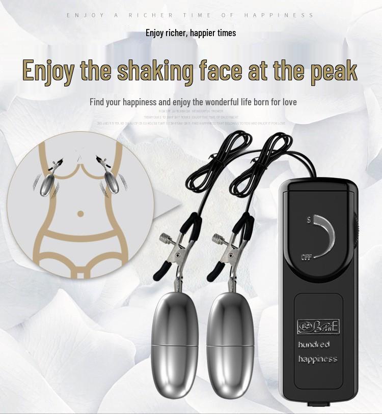 Vibrating Nipple Clamps - BI-010060, Arousal and Training Aid