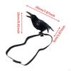 Halloween Crow Handmade Theme Party Realistic Ornament Feathered