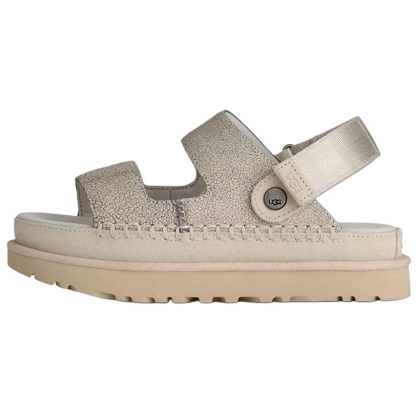 UGG Goldenstar Glide Crackle Fashion Trend Slide Sandals Women sandals Crackle-White 1177852-CRCK 37