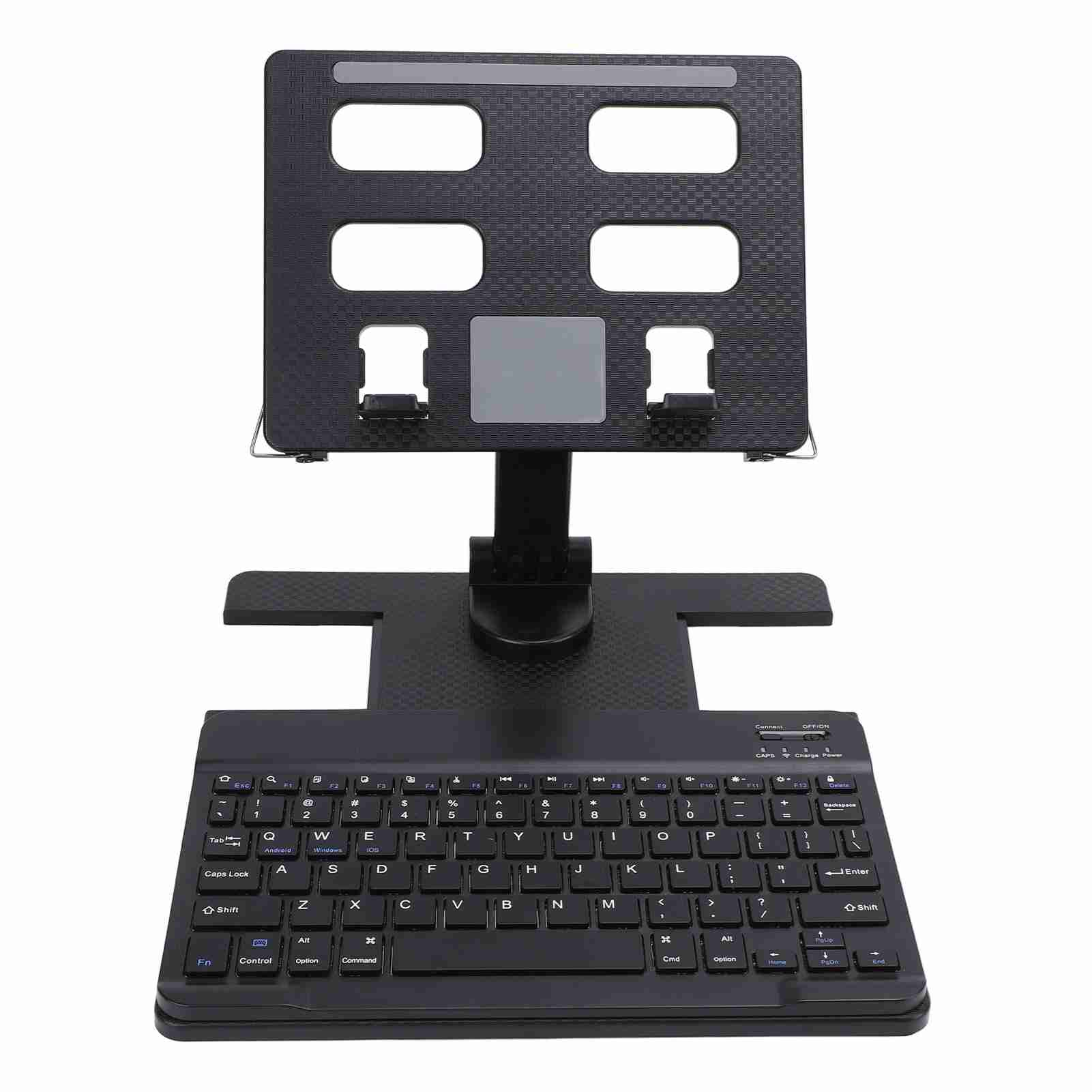 

Tablet Rotating Stand Multifunctional Folding Height Adjustable Tablet Holder with BT Keyboard for чёрный