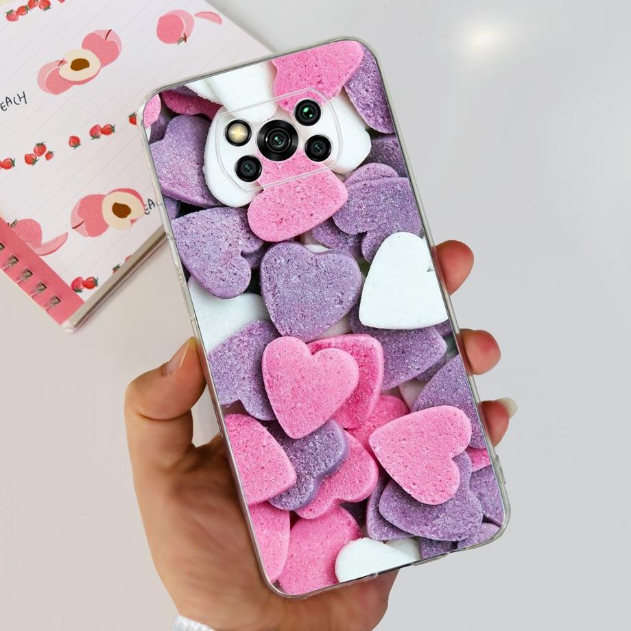 

For Poco X3 NFC Cases Poco X3 Pro Cover Clear Soft TPU 2023 New Fashion Pattern Coque Fundas PocoX3 Poco M3 Pro Soft Capas Coque Poco X3