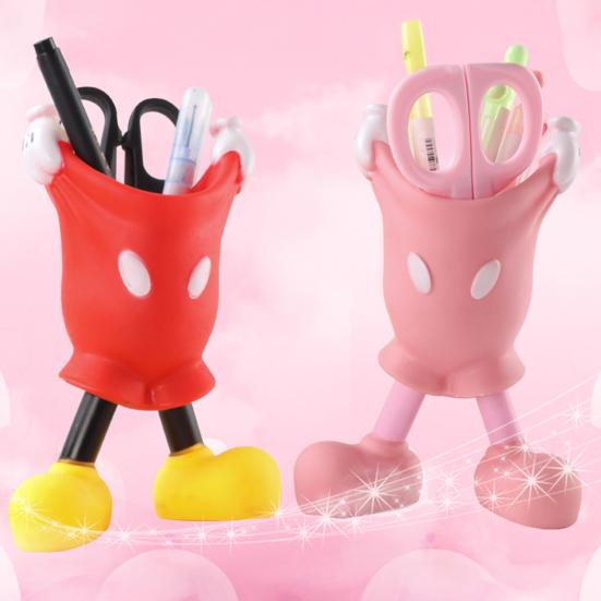 Kreativer Cartoon Stifthalter Niedlicher Schreibtischorganizer für Stifte Marker Lineale Wachsmalstifte Kunststoff Schreibtischdeko für Kinder Schüler Büro