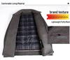 Men's Winter Double-Sided Wool Lapel Jacket with Cashmere Inner Layer - Dad Style