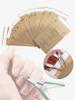 50Pcs Disposable Self Sealing Cleaning Pouch Dry Heat Autoclave Disinfection Kraft Paper Bags 100mm x 200mm
